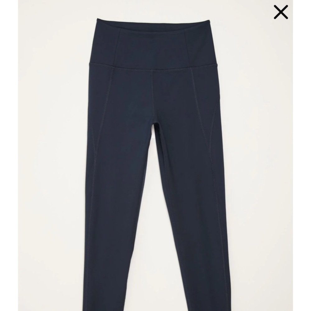 Girlfriend collective high rise compressive legging in midnight